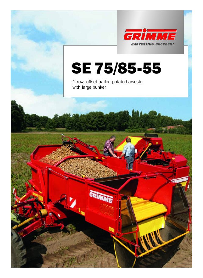 SE 75-55 bunker harvester