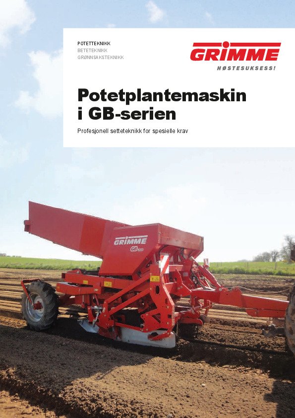 Potetplantemaskin i GB-serien