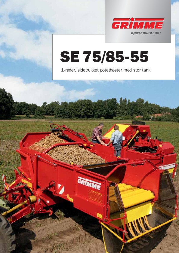 SE 75-55 potethøster med stor tank