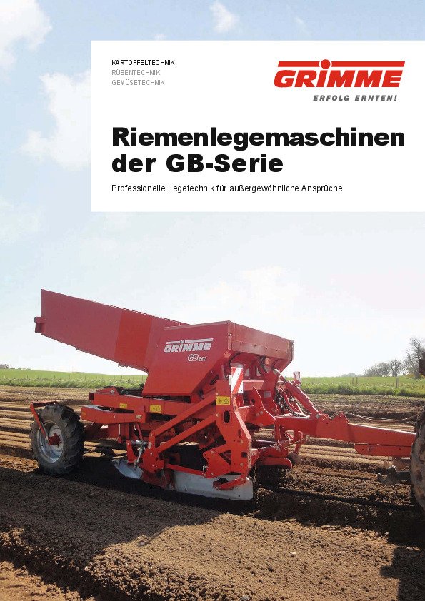 Riemenlegemaschinen der GB-Serie