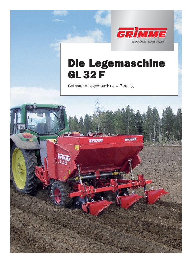 Die Legemaschine GL 32 F
