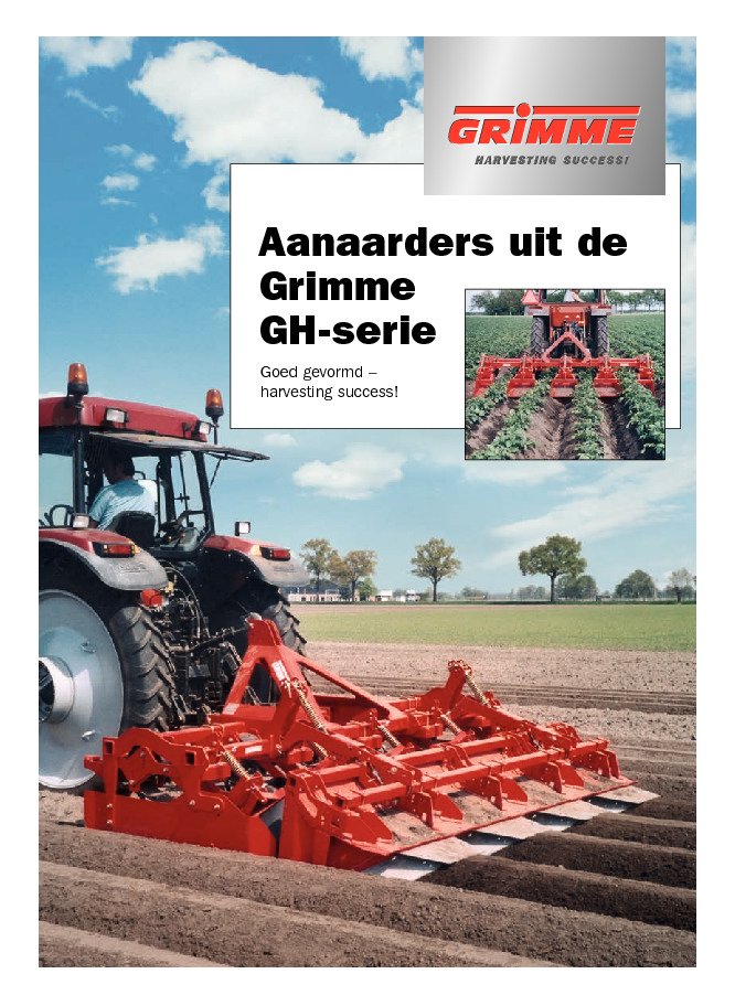 Aanaarders uit de Grimme GH-serie