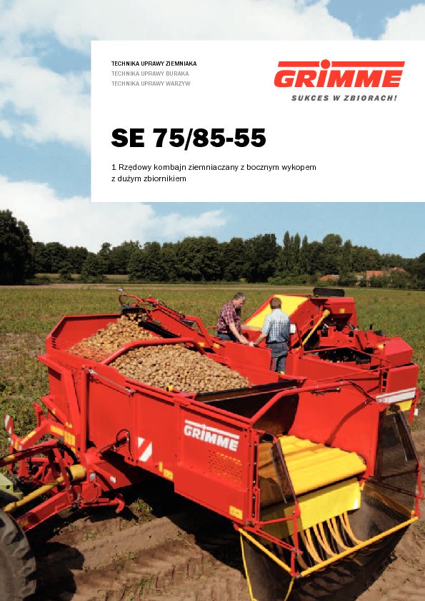 SE 75-55 kombajn ziemniaczany