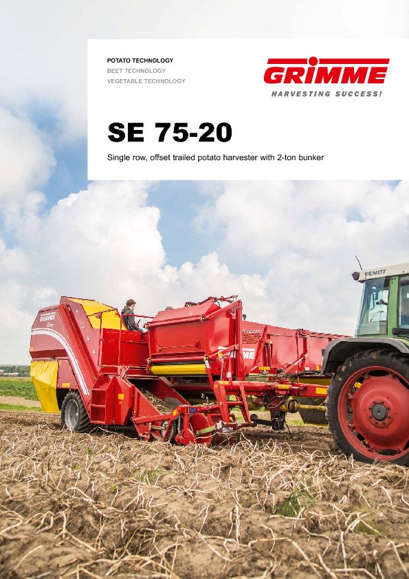 SE 75-20 bunker harvester