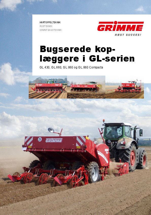 Bugserede koplæggere i GL-serien