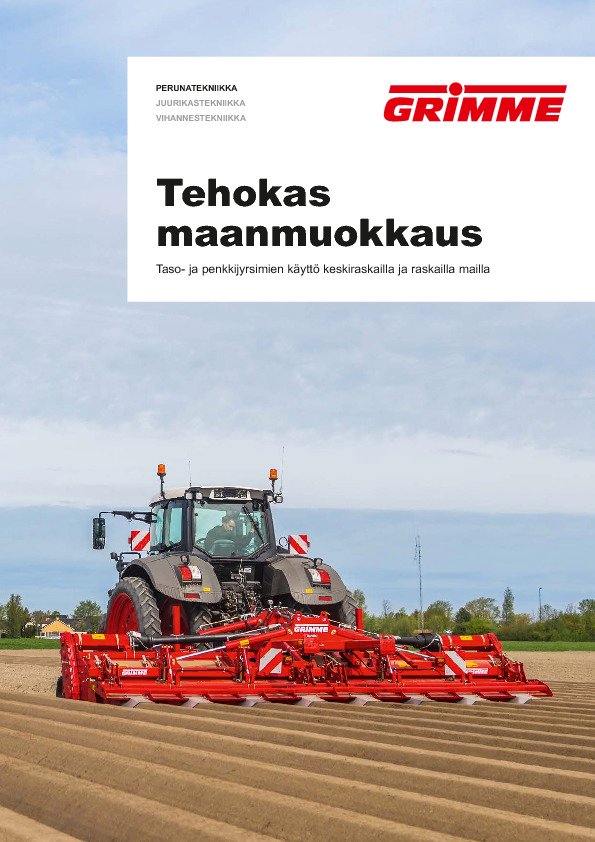Tehokas maanmuokkaus