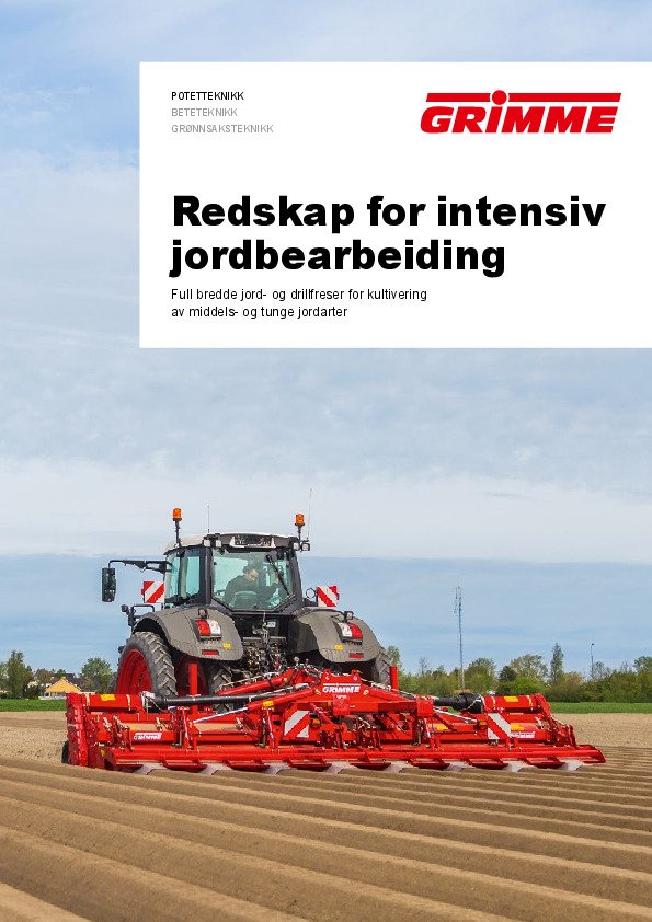 Redskap for intensiv jordbearbeiding