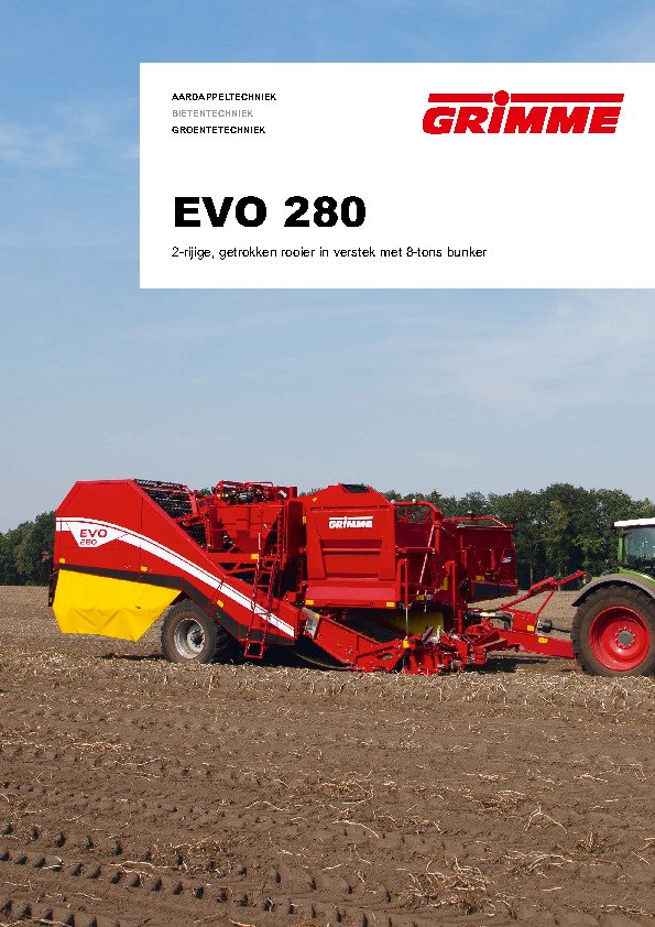 EVO 280 - 2-rijig met 8-tons bunker