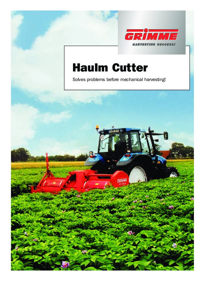 Haulm toppers of the KS-Series