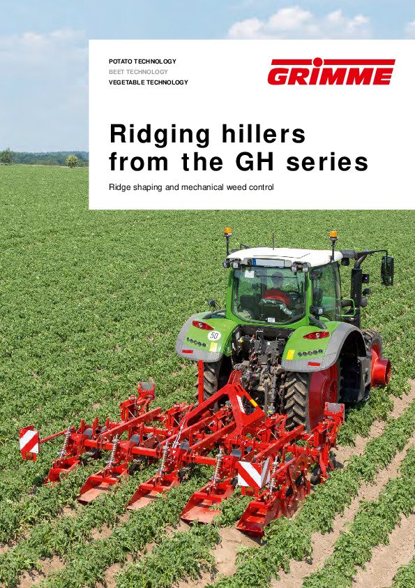 Ridging hillers from the GH series
