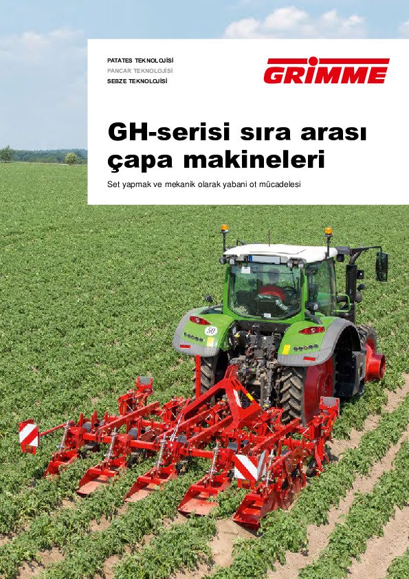 GH-serisi sıra arası çapa makineleri