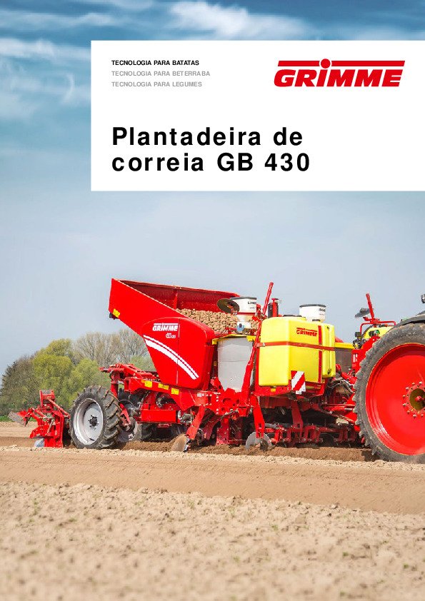 Plantadeira de correia GB 430