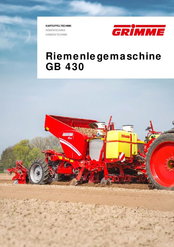 Riemenlegemaschine GB 430