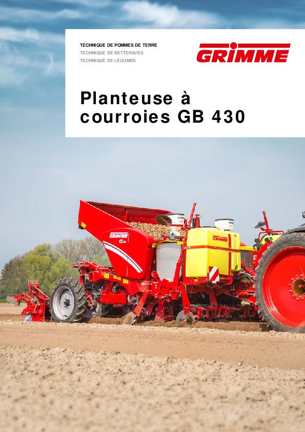 Planteuse à courroies GB 430