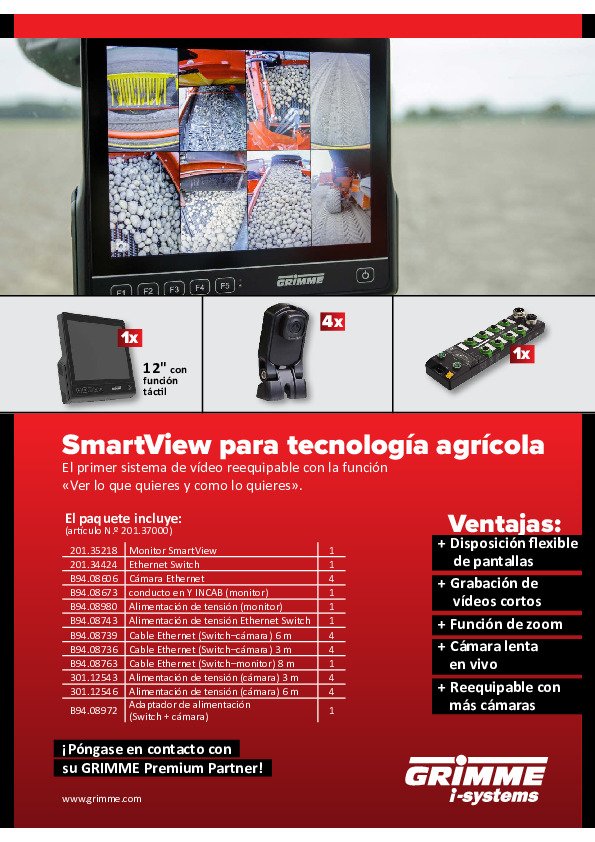 112025_isystem Flyer_GRIMME_SmartView_ES